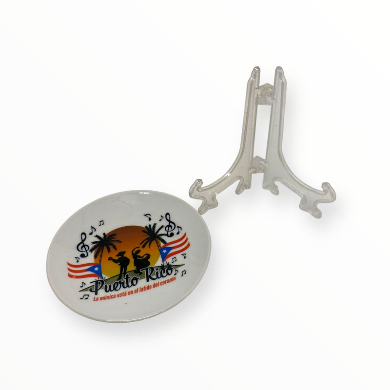 Souvenirs de Puerto Rico - Plato Decorativo con Stand (Variedad)