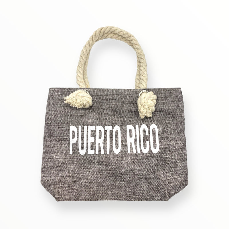 Souvenirs de Puerto Rico - Bolso Mediano ''Puerto Rico'' (29x23x9cm)