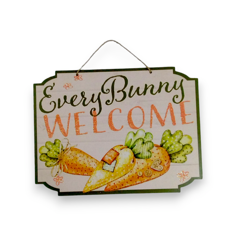 Easter Decoration - Hanging Message Pendant (12.99" x 9.84" x 0.16")