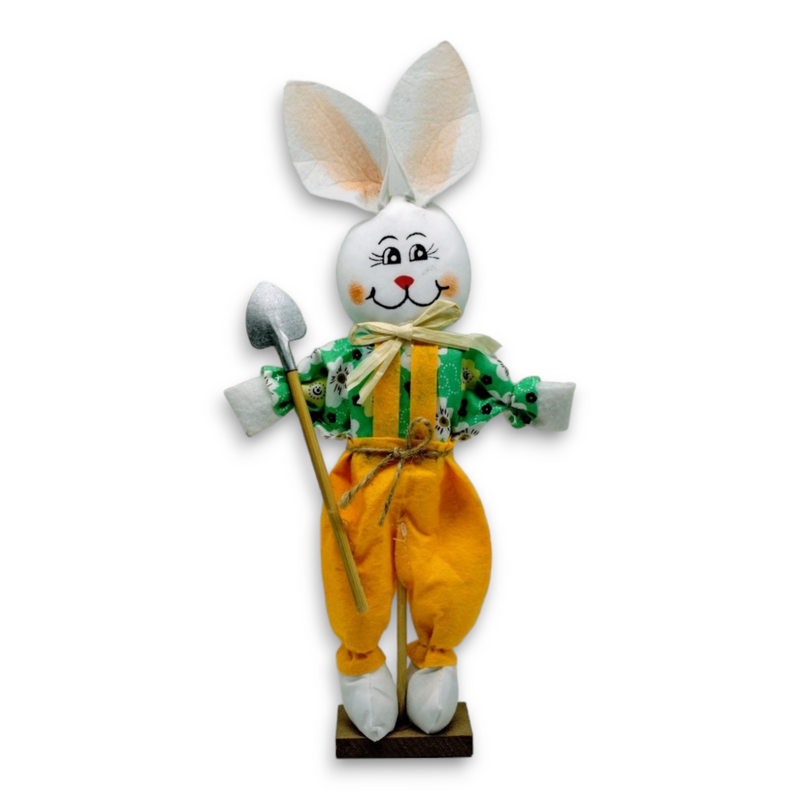 Easter Decoration - Medium Straw Bunny with Base (11")