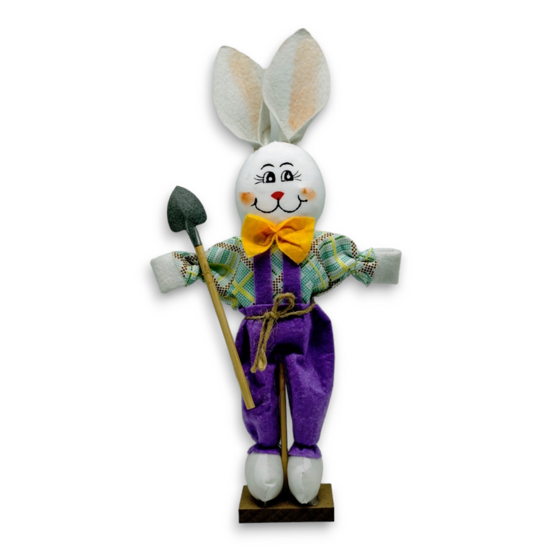 Easter Decoration - Medium Straw Bunny with Base (11")