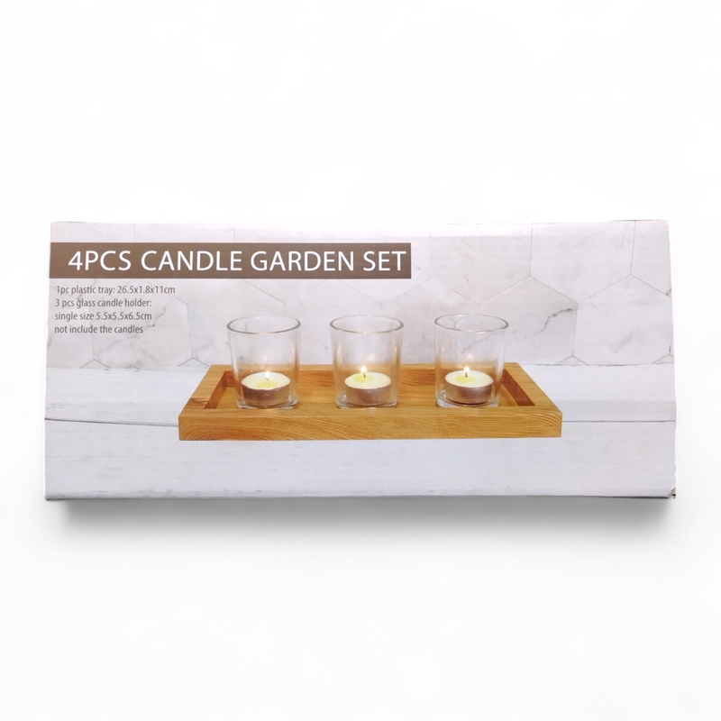 AW Home - Set de Velas para Jardín de 4 piezas (Medidas en la Descripción)