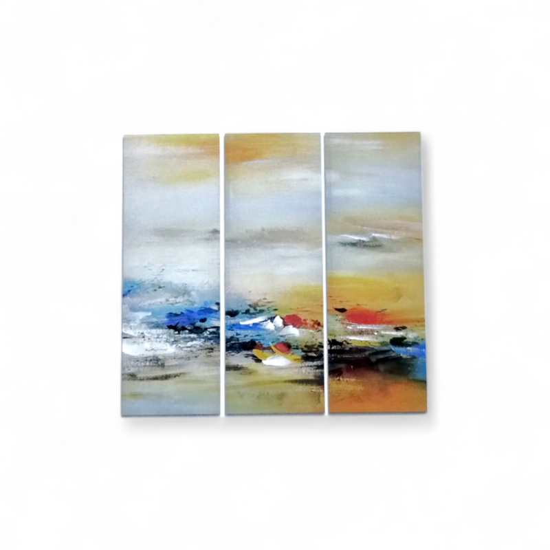 Large Decorative Canvas Paintings - Set of 3 pieces *NO SHIPPING BY MAIL*