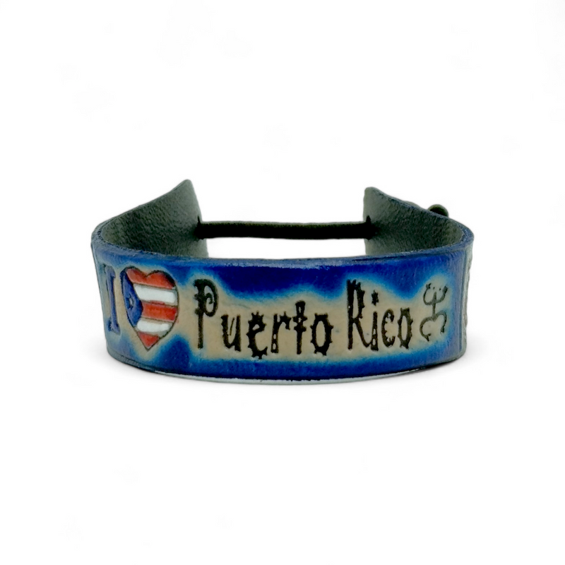 Souvenir de PR - Pulsera de Cuero (Small)