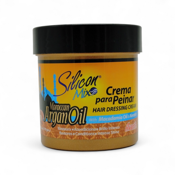 Silicon Mix - Crema Para Peinar Moroccan Argan Oil (Con Aceite de Macadamia y Queratina) 6oz