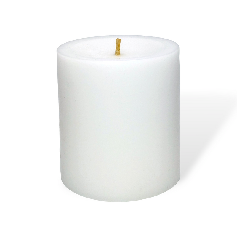 Unscented Wide Pillar Candle (2.8" x 3")