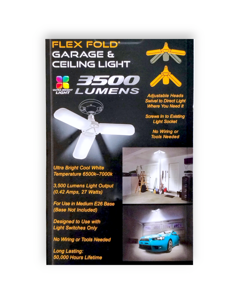 Farpoint - Flex Fold Ceiling &amp; Garage Light (3500 Lumens)