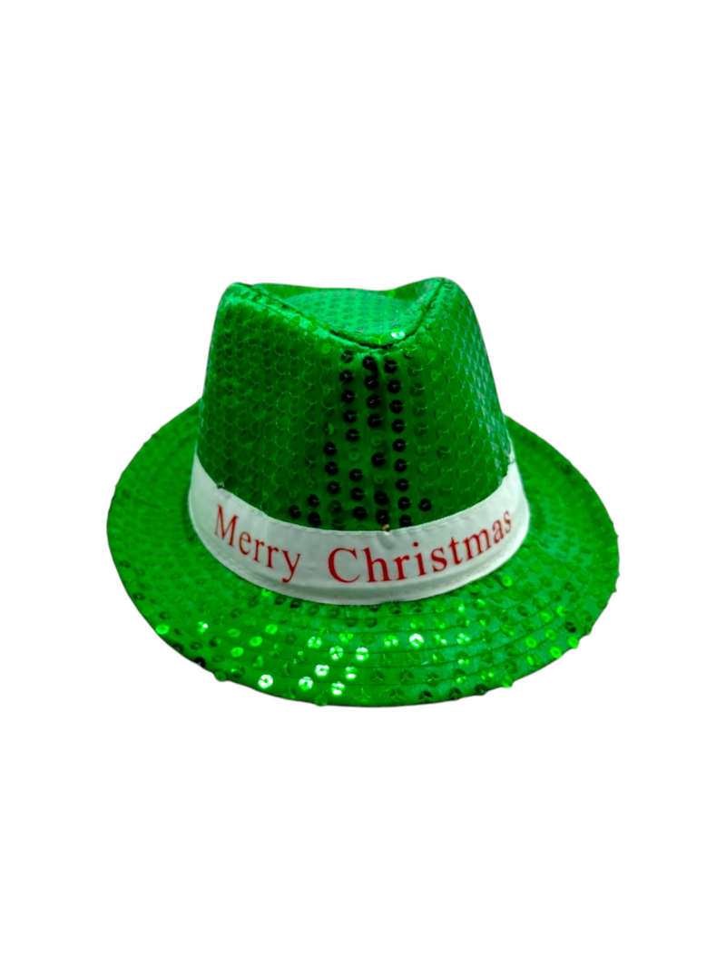 Navidad- Christmas LED Sequin Fedora