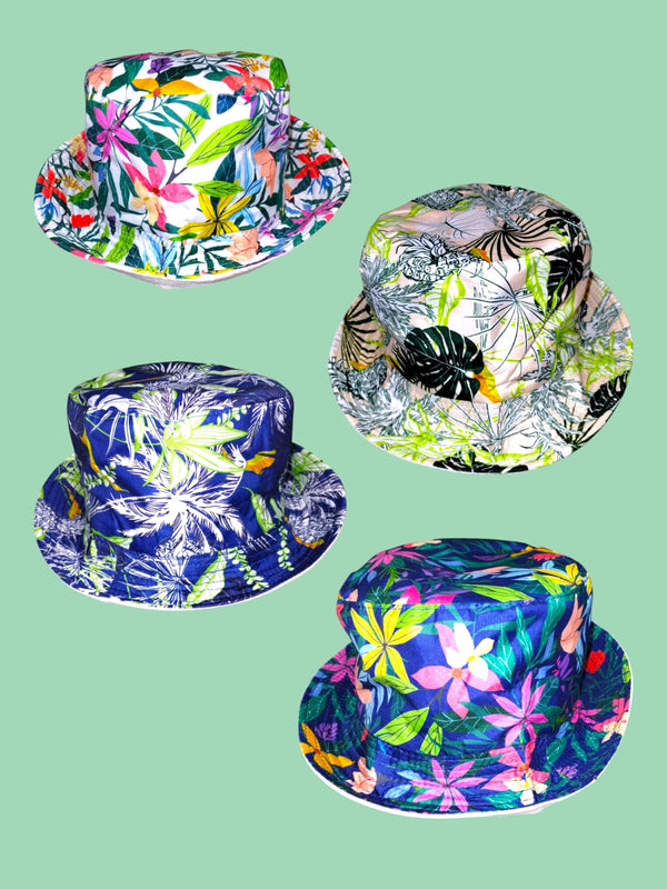 Sombrero Estilo Bucket Floral