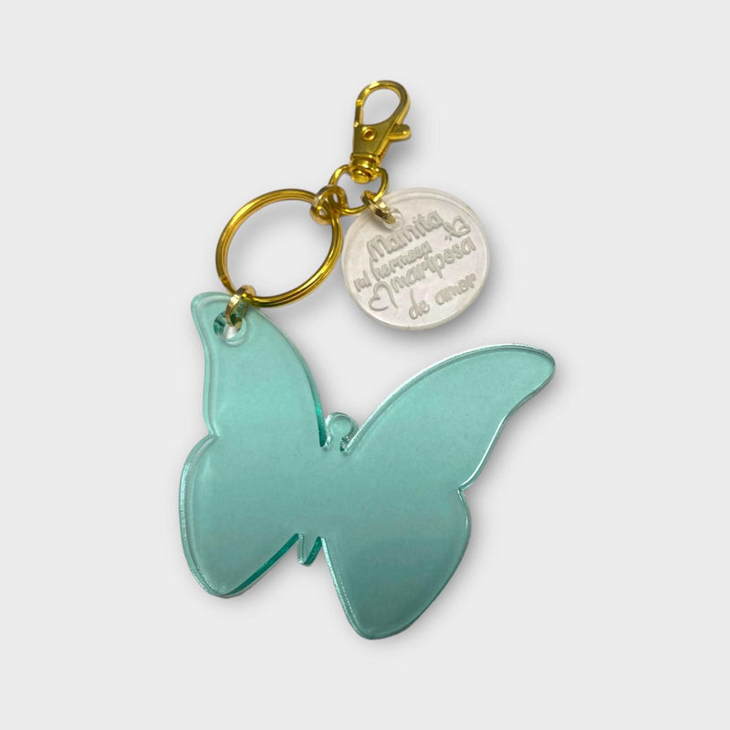 Puerto Rican Crafts - Keychains for Mothers Butterfly and Message *ASSORTED COLORS*