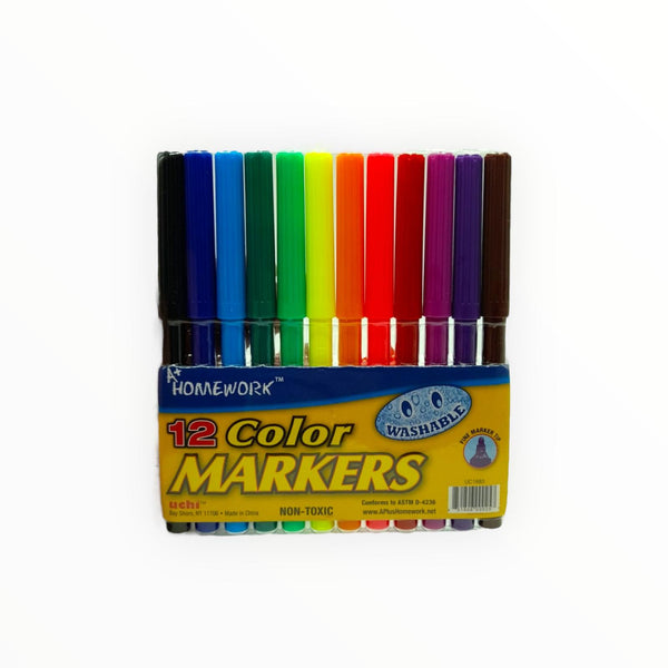 A+ HOMEWORK - Color Markers / Marcadores 12pcs