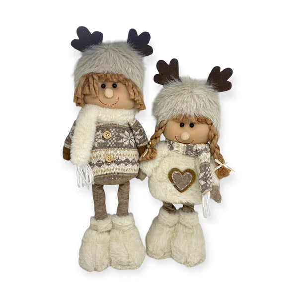 Navidad - Peluches Niña y Niño Extensibles / Colección Tonos Nude