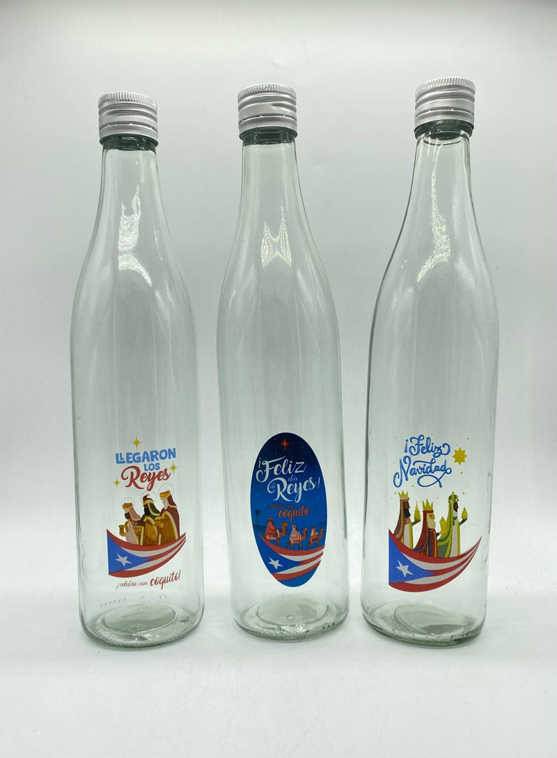 Botellas con Tapa de Enrosque 17.5oz (Surtido - Estilos Tres Reyes Magos)