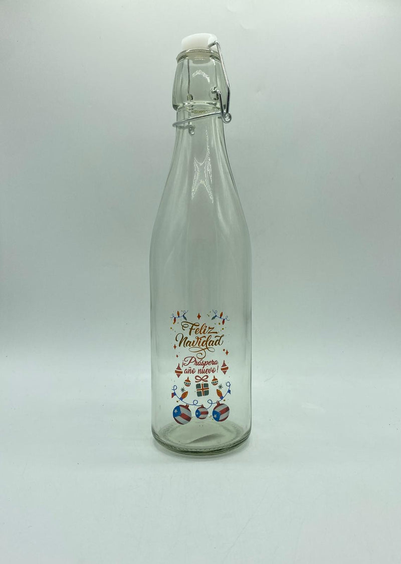 Botellas de Coquito 16oz (Surtido - Estilos Navideños)