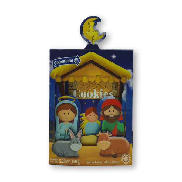 Colombina - Assorted Cookies in a Nativity Box / Assorted Cookies 5.29oz