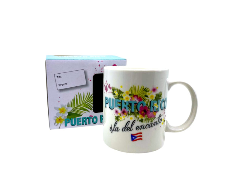 Souvenirs de Puerto Rico - Tazas en Cerámica con Empaque 11oz (Variedad)