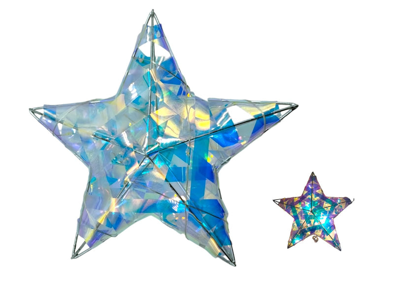 Navidad- Christmas Star Ornament With 10 Lights Warm Light