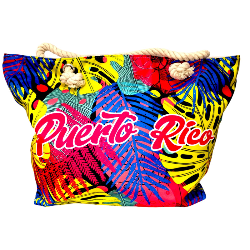 Souvenirs de Puerto Rico- Bolsos de Playa con Grabados