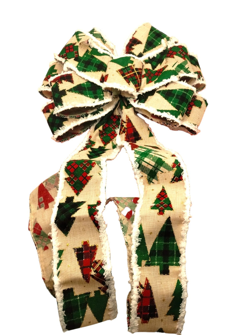 Navidad- Christmas Big Tree Bow