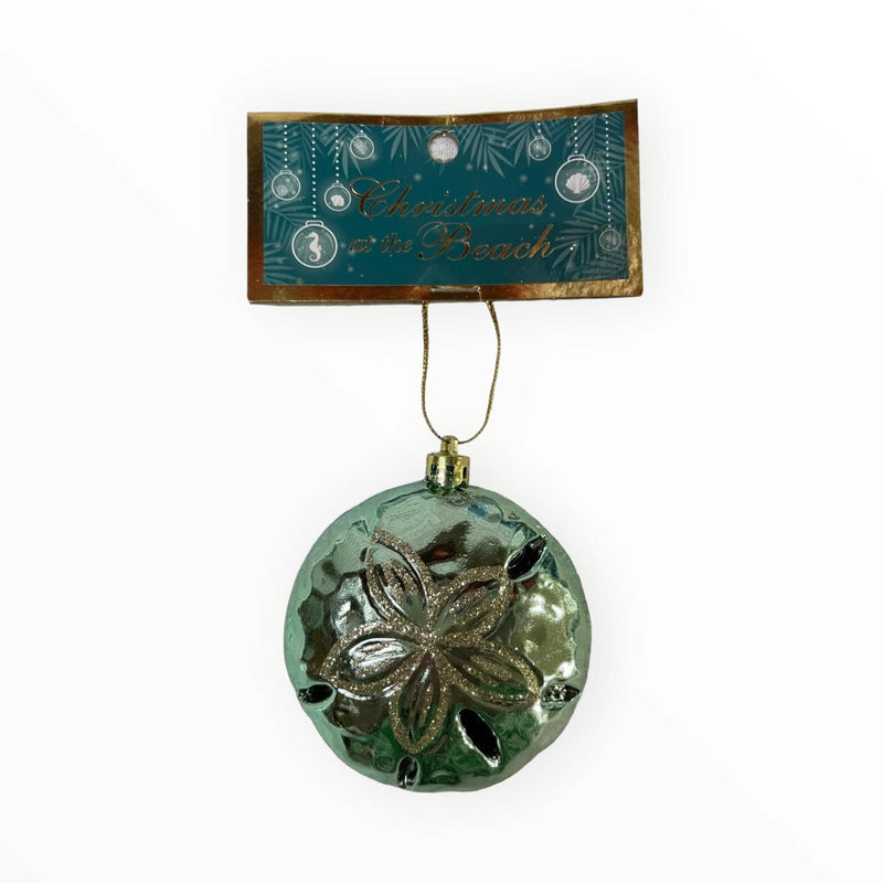 Christmas at The Beach - Ornamento de Moneda de Mar