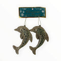 Christmas at The Beach - Ornamento de Delfines 2pcs.