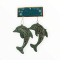 Christmas at The Beach - Ornamento de Delfines 2pcs.