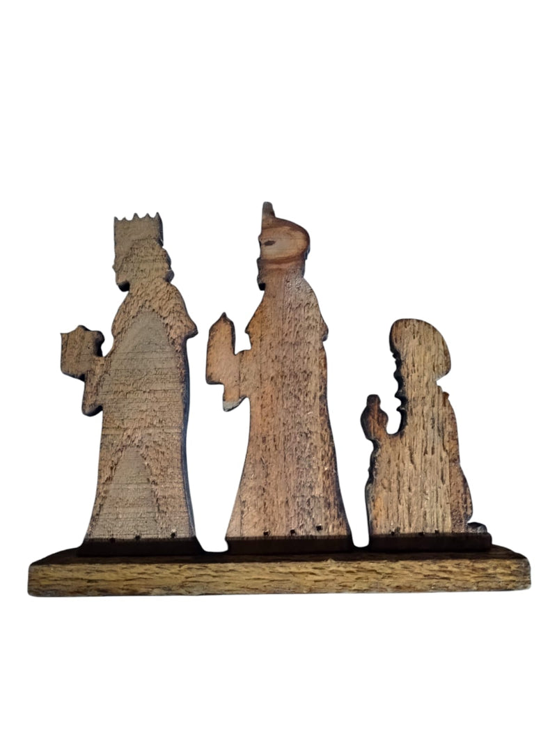 Navidad- Xmas Wood 3 King Decor