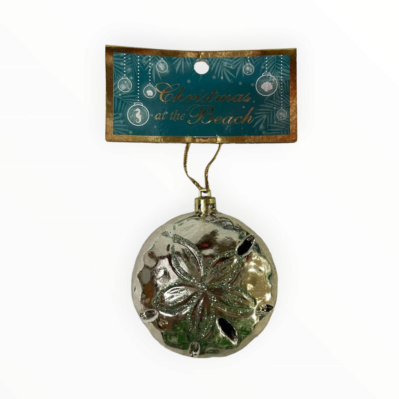 Christmas at The Beach - Ornamento de Moneda de Mar