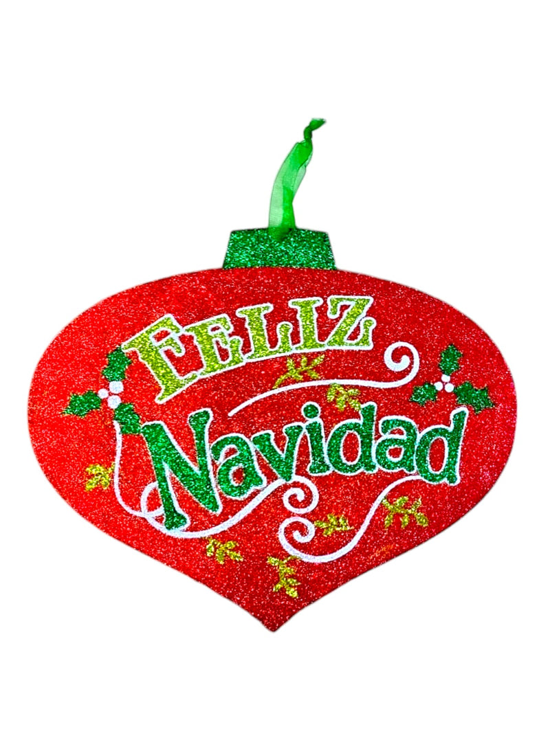 Navidad- Wooden Wall Plaque 10.6"