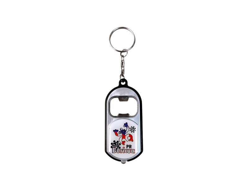 Puerto Rico Souvenir - Keychain with Bottle Opener and Light