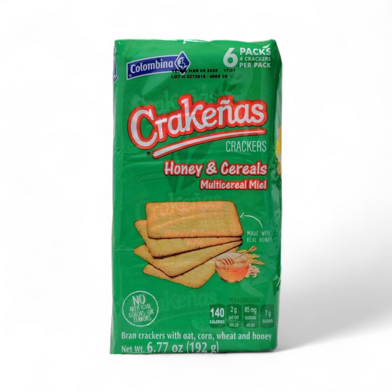 Colombina - Crakeñas / 6 Packs 4 Crackers Per Pack (Variedad de Sabores)