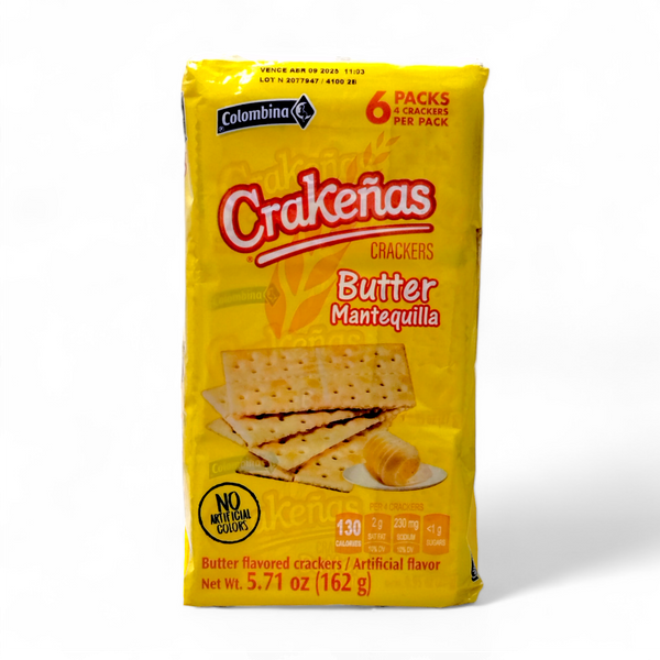 Colombina - Crakeñas / 6 Packs 4 Crackers Per Pack (Variety of Flavors)