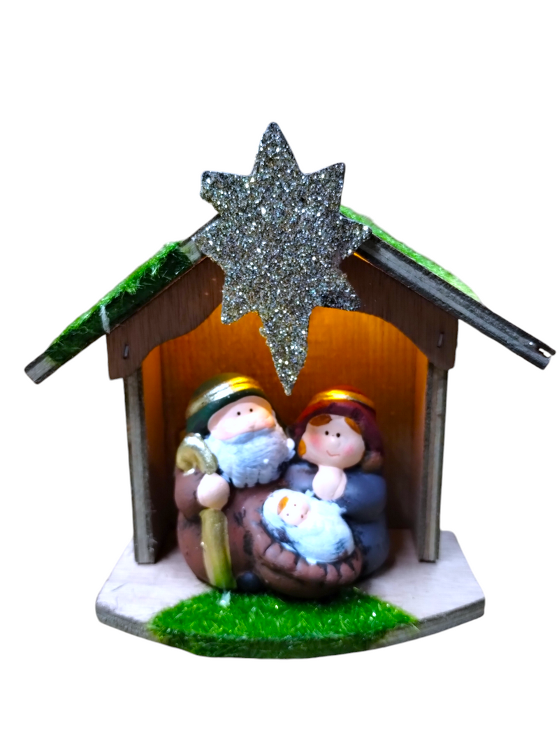 Navidad- Nativity Set with Lights