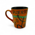 Souvenirs de Puerto Rico - Taza de Cerámica Símbolos Taínos "Puerto Rico"