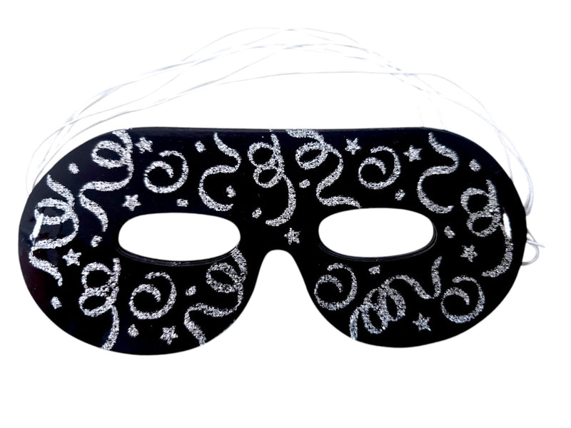 Happy New Year- 6pcs Glitter Paper Eye Mask