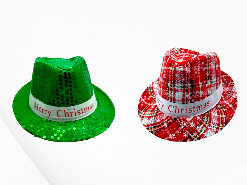 Navidad- Christmas LED Sequin Fedora