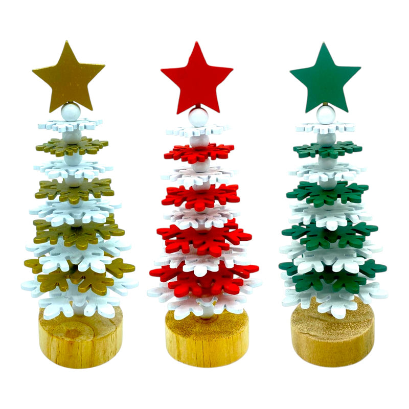 Navidad- 3D Snowflake Tree Xmas Table Décor