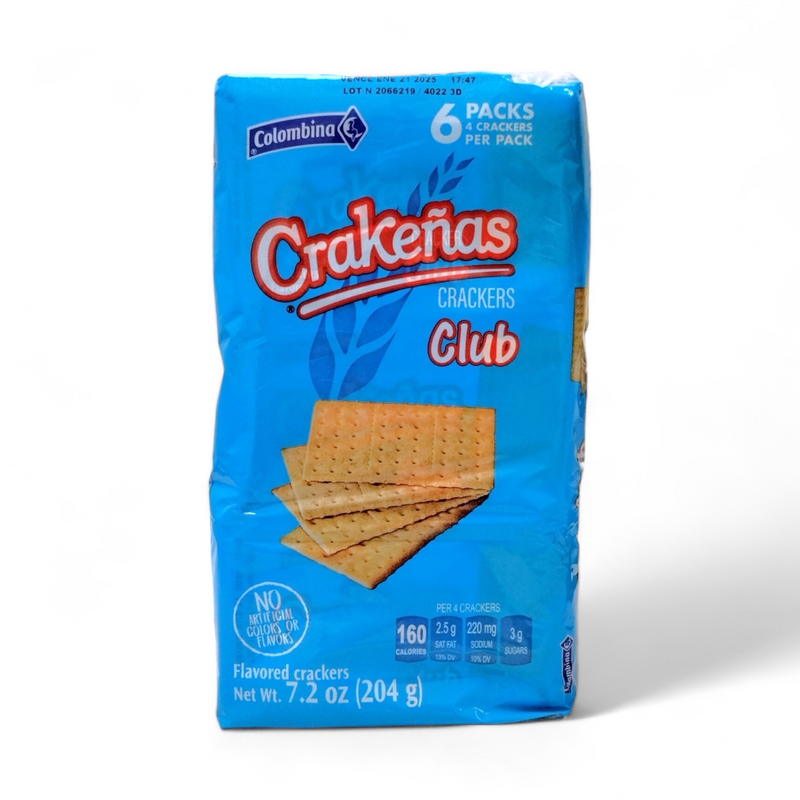 Colombina - Crakeñas / 6 Packs 4 Crackers Per Pack (Variedad de Sabores)