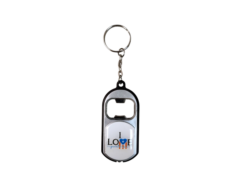 Puerto Rico Souvenir - Keychain with Bottle Opener and Light