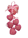 Valentine Ornaments- Heart Bunch (6 corazones).