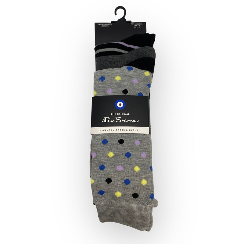 Ben Sherman Men's Dress Socks (US 6-12 / UK 5-11)