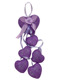 Valentine Ornaments- Heart Bunch (6 corazones).