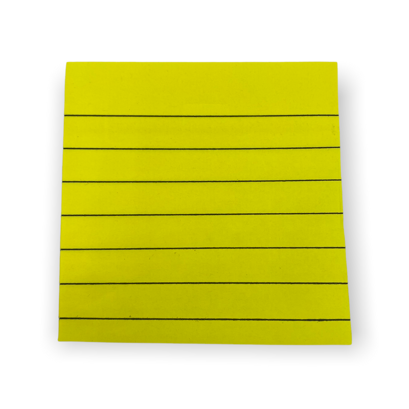 Stick Note Pad (3in x 3in / 76mm x 76mm).