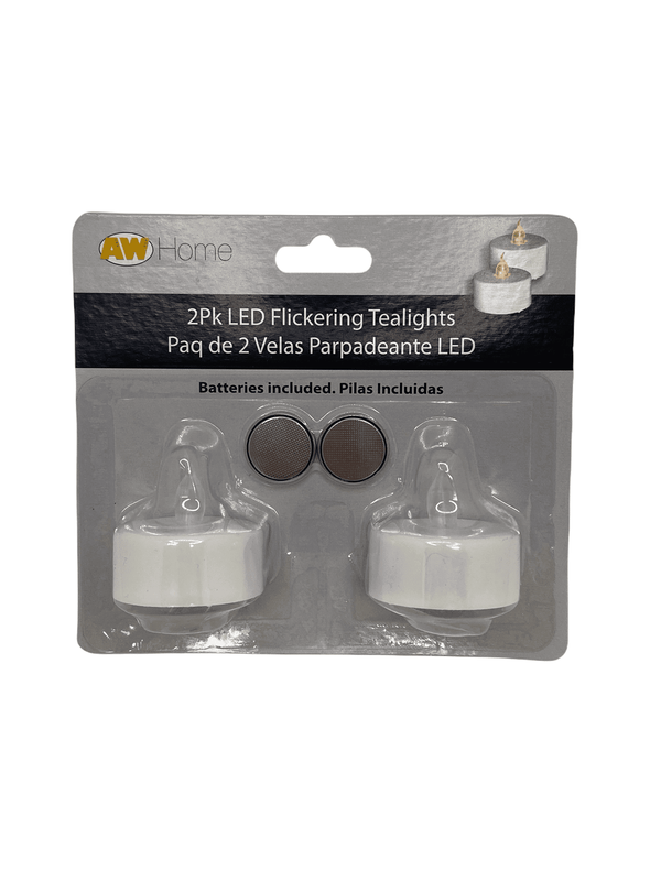 2pk LED Flickering Tealights (Velas Parpadeantes).