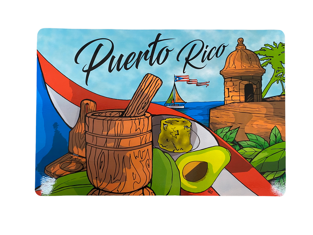 Puerto Rico Serving Tray/ Bandeja De Entremeses Con Mapa De Puerto Rico 