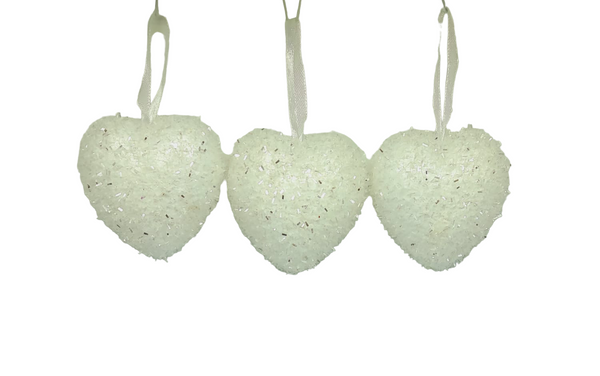 Valentine Glitter Hearts (3 Pack).