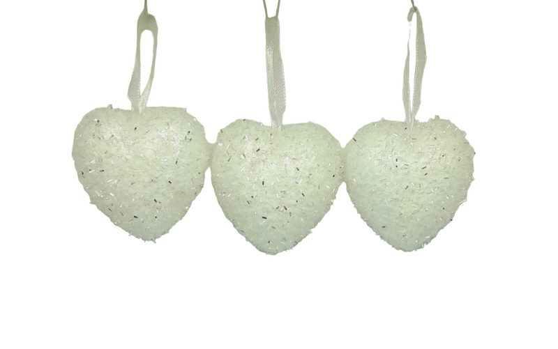 Valentine Glitter Hearts (3 Pack).